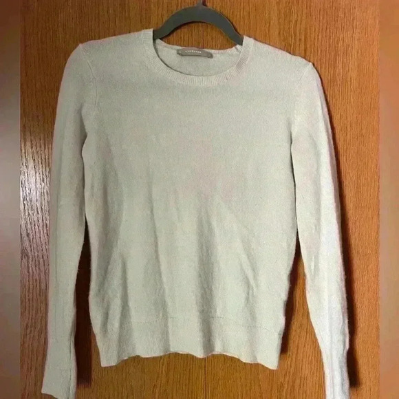 Everlane cashmere crew sweater in cream - Picture 4 of 8